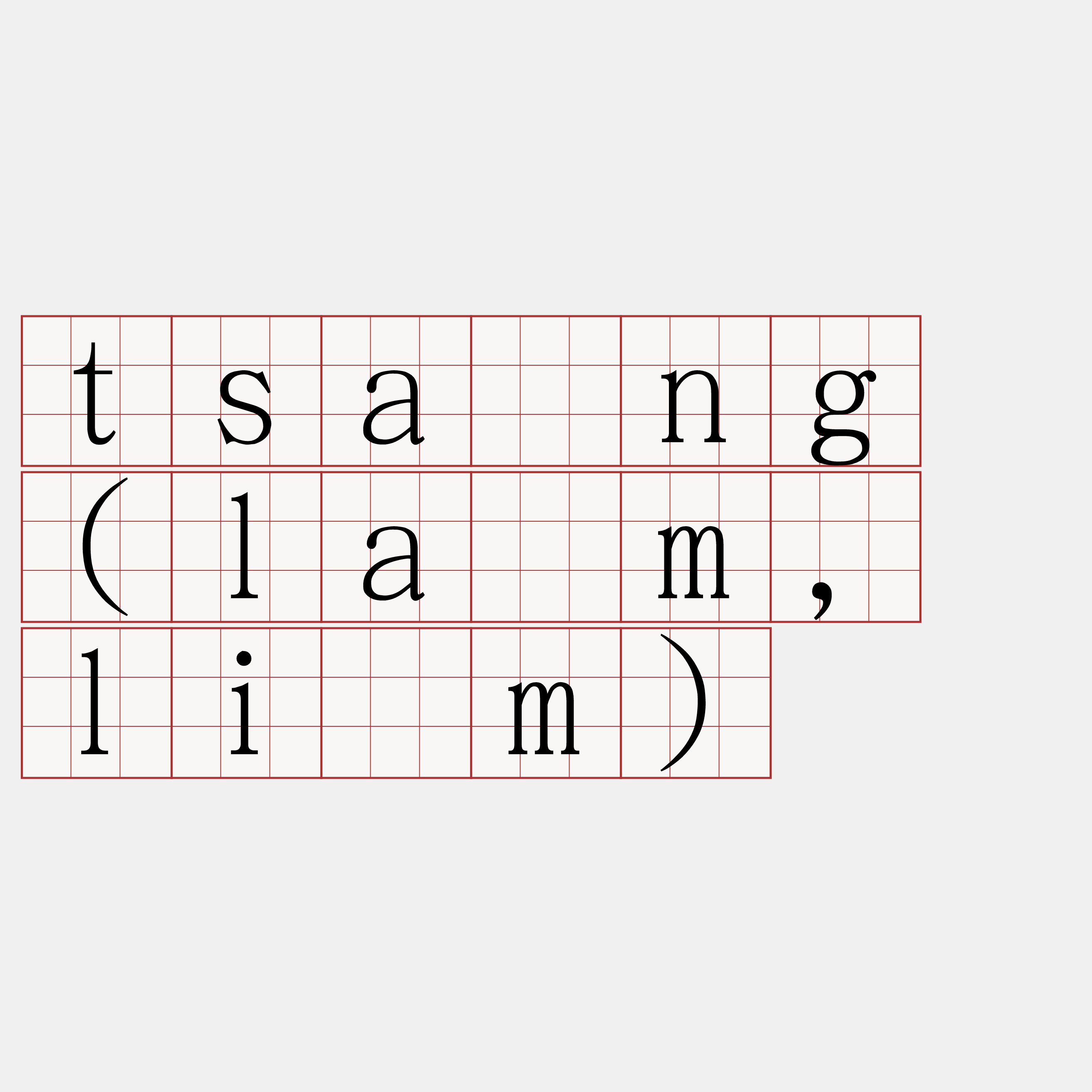 tsâng (lâm, lîm)